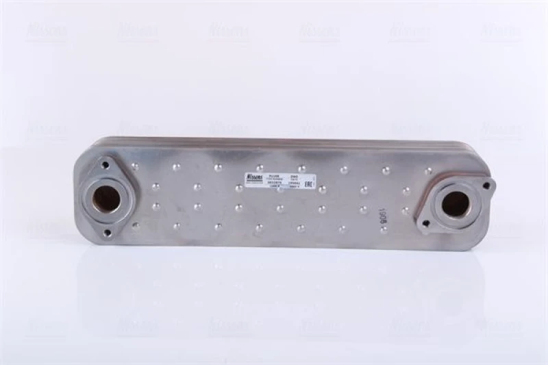 Image of NISSENS 91168 Oil Cooler without filter, without gaskets/seals Steel Oil Cooler,engine oil (469)
