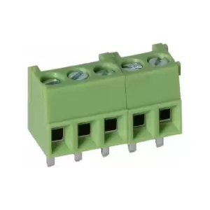 image of Truconnect - 211793 3.5mm 5 Way Low Profile Rising Clamp Terminal Block