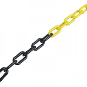 image of Slingsby Plastic Chain 6mm Black Yellow 371449