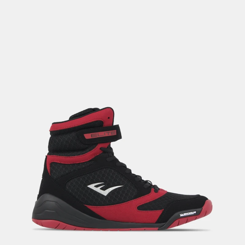 Image of Everlast Pro Elite Boxing Boots Mens Black/Red male 7 (41)