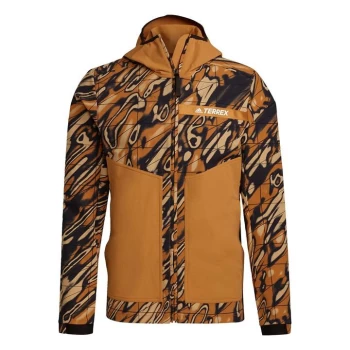 Image of adidas Terrex Multi Graphic Stretch Softshell Jacket Mens - Mesa