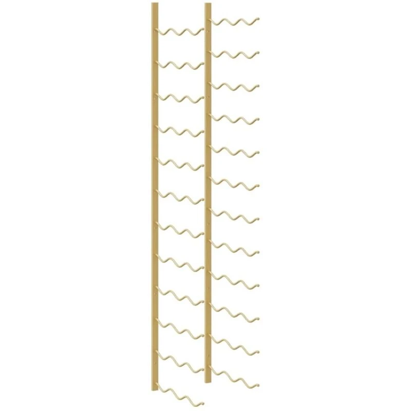 Image of VIDAXL Wall Mounted Wine Rack for 36 Bottles Gold Iron Vidaxl 8720286827024