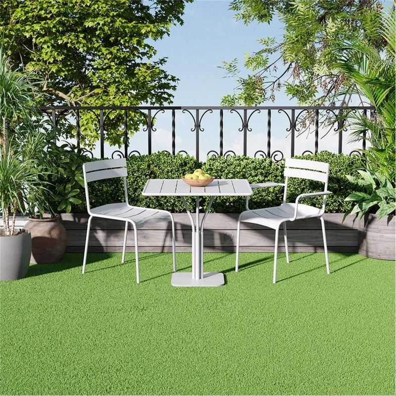 Image of Breeins 11pcs Interlocking Artificial Grass Deck Tiles Light Green unisex One size