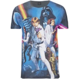 Image of Star Wars Mens Classic Poster T-Shirt - Black