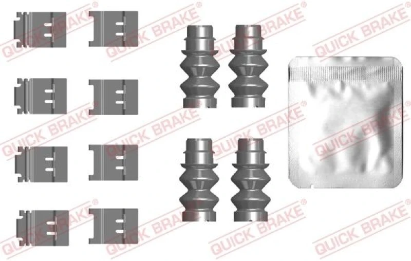 Image of QUICK BRAKE Brake pad fitting kit QUICK BRAKE 109-0124