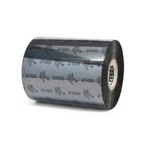 Image of Zebra 02100BK08945 Original Wax Printer Ribbon 2100 (89mm x 450m)
