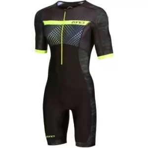 image of Zone3 Activate Plus Revolution Short Sleeve Tri Suit - Black