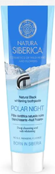 image of Natura Siberica Polar Night Natural Black Whitening Toothpaste 100g