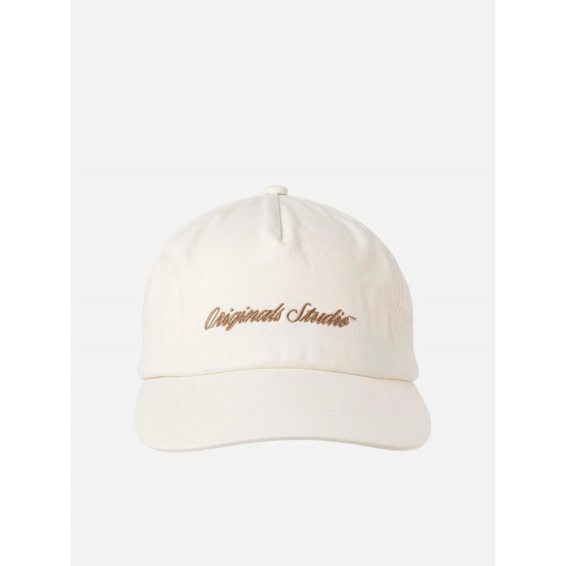 Image of Jack and Jones Norrebro Baseball Cap Mens Antique White male Mens