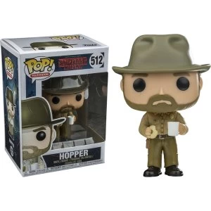 image of Hopper with Donut TV Stranger Things Funko Pop Vinyl Figure