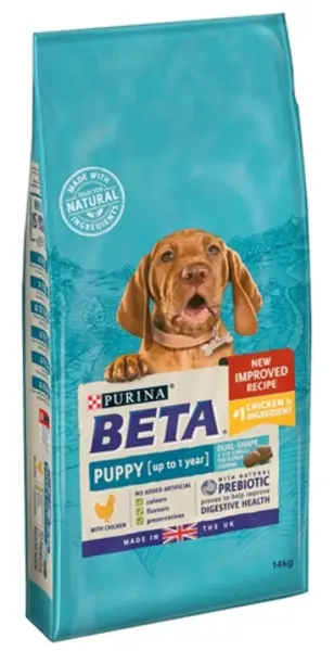 image of Purina Beta Puppy Chicken Dog Food 14kg