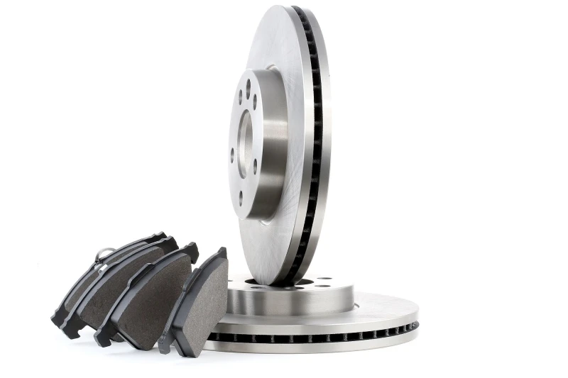Image of RIDEX 3405B0137 Brake disc and pads set Front Axle, Brake Disc Type: Vented, incl. wear warning contact, with anti-squeak plate Brake Set,disc brakes