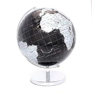 Image of Globe Silver & Black On Base By Lesser & Pavey
