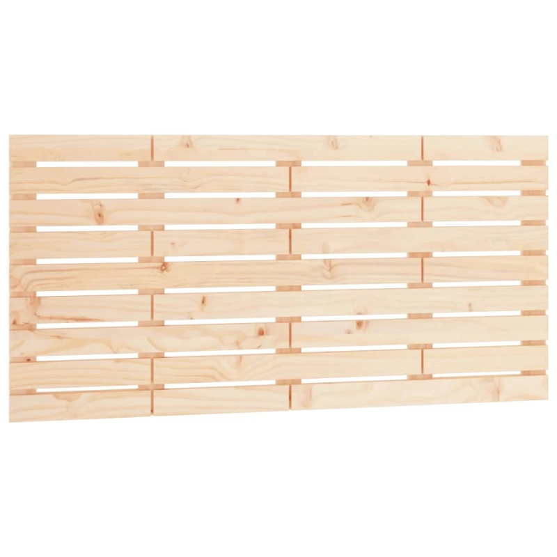 Image of Vidaxl Wall Headboard 156X3X63cm Solid Wood Pine, Brown 824738