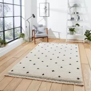 Image of Boho A475 Rug Black/White