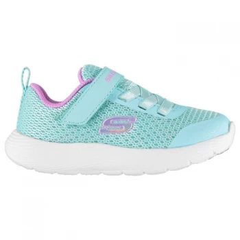 image of Skechers Dyna Lite Infant Girls Trainers - Aqua/Purple