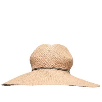 Image of Biba Print Straw Hat - Neutral