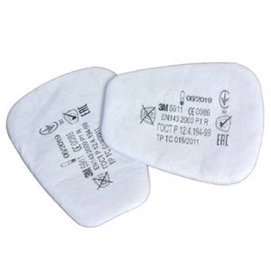 Image of 3M 5911 P1 R Particulate Filter 1 Pair White