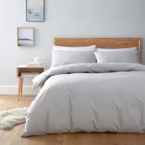 Image of Linea Egyptian 200 Thread Count Duvet Cover - Grey