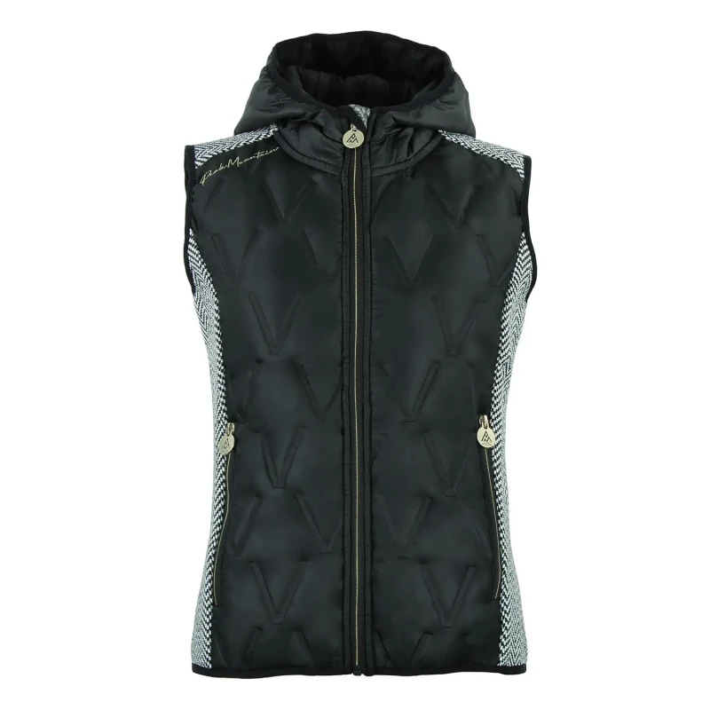Image of Womens sleeveless hooded down jacket Peak Mountain Noir Female S