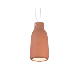 Image of Berovo Dome Ceiling Pendant 1 Light Clay