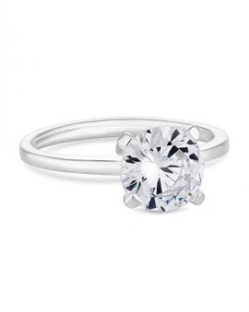 image of Simply Silver Solitaire Ring