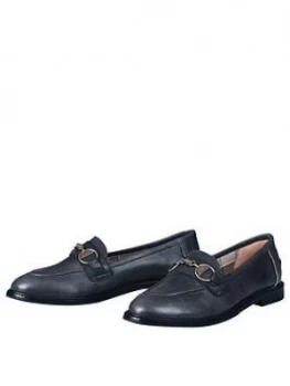 Image of BARBOUR Heather Snaffle Trim Loafer Black Size 8 Women