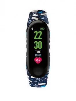 Image of Radley Activity Tracker With Dog And Heart Print Silicone Strap Ladies Watch