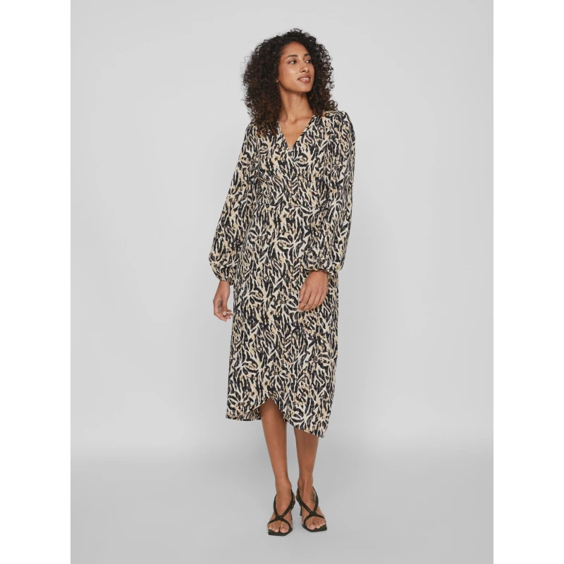 Image of Vila Louisa Wrap Dress - Multi Multi 8