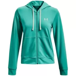 Image of Under Armour Armour Rival Terry Full Zip Hoodie Womens - Green