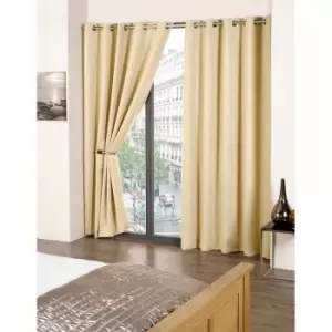 Image of Emma Barclay R.m. Eyelet Blackout Curtains Cali 46 X 72" Beige
