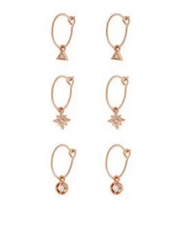 image of Accessorize Z 3X Charmy Hoop - Rose Gold