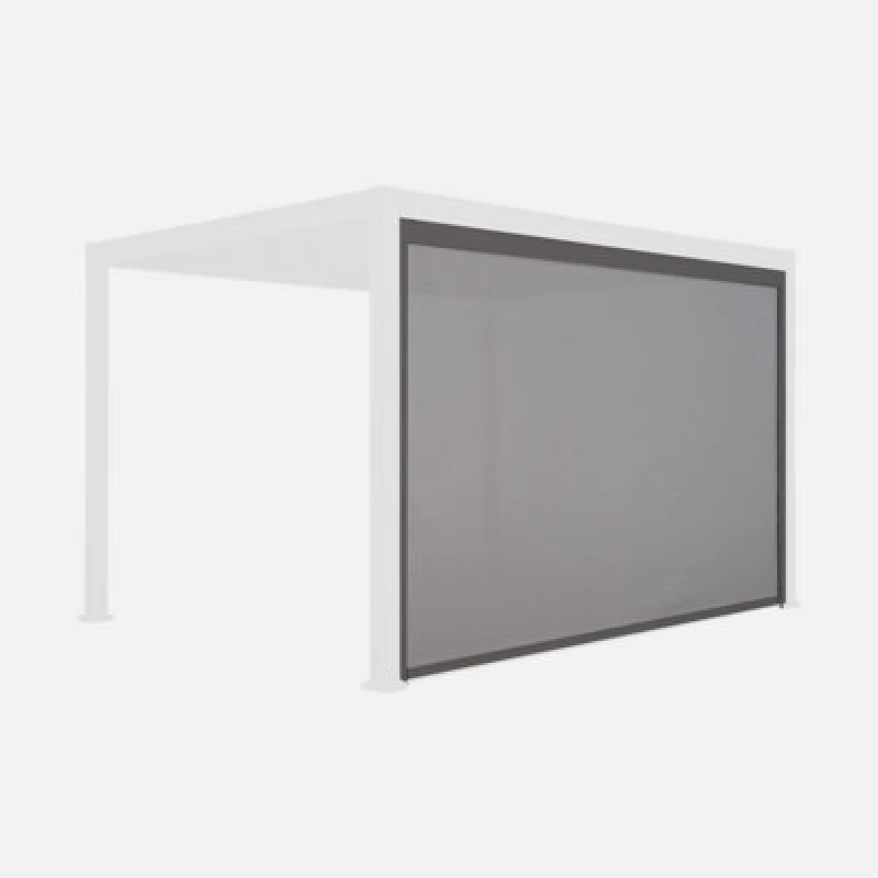 Image of sweeek 4m Aluminium Privacy Screen For Triomphe Grey