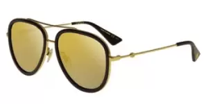 image of Gucci - GG0062S 001 Aviator Style sunglasses Gold 57mm