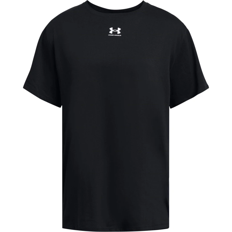 Image of Under Armour Womens Campus Oversize Short Sleeve T Shirt L- Bust 38.5 - 40.5' Black 1387193-001-L