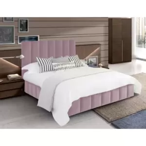 Image of Nora Bed Double Plush Velvet Pink