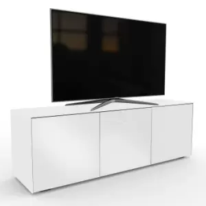 image of Frank Olsen Smart LED 3 Door Large TV Unit - White