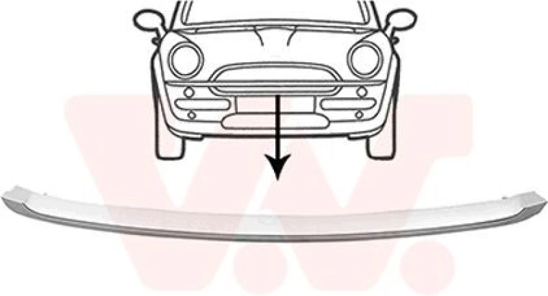 Image of VAN WEZEL Bumper cover VAN WEZEL 0506580