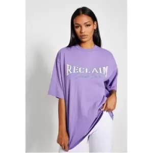 image of I Saw It First Reclaim Sustainable Staples Oversized Hoodie - Purple