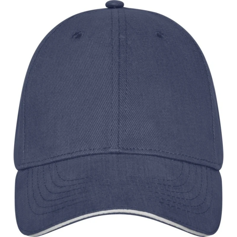 Image of Elevate Mens Darton Sandwich 6 Panel Cap in Navy Navy Male One Size