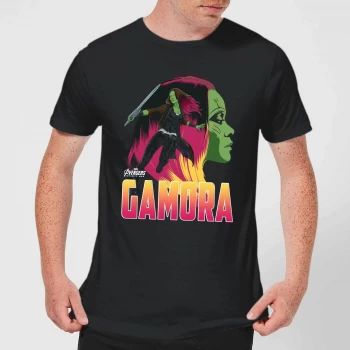 Image of Avengers Gamora Mens T-Shirt - Black - 4XL - Black