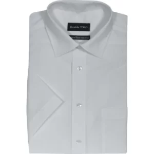 Image of Mens 14.5IN Short Sleeve White Poplin Shirt