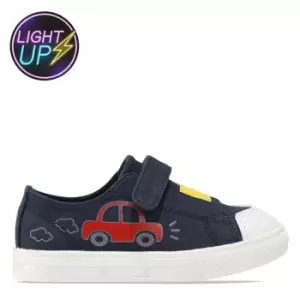 Image of Fabric Flash Canvas Trainers Infants - Blue