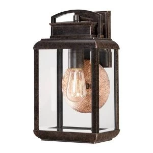 image of 1 Light Outdoor Medium Wall Lantern Light Imperial Bronze IP44, E27