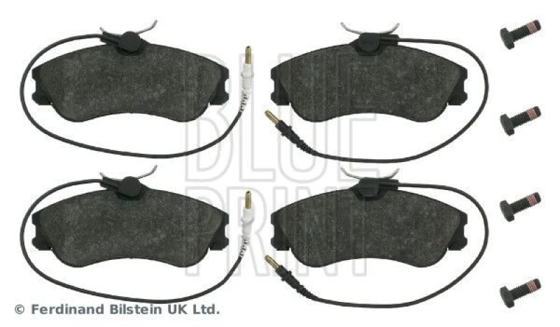 Image of Blue PRINT Brake pad set Blue PRINT ADP154228