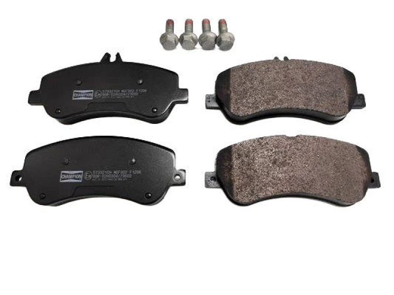 Image of CHAMPION 573321CH Brake pad set not prepared for wear warning indicator Brake Pad Set,disc brake (402)