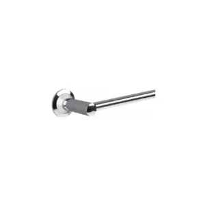 Image of Metro 655mm Towel Rail - Chrome/Satin Chrome - 6316C-S - Chrome - Miller