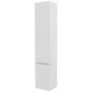 Rak Resort Wall Hung Tall Storage Unit 1650mm h x 350mm w - Matt White