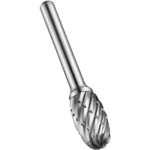 image of P709 12.7MMX6.0MM Solid Carbide Oval Burr for Steel