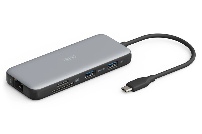 Image of Digitus USB-C docking station. 8-port